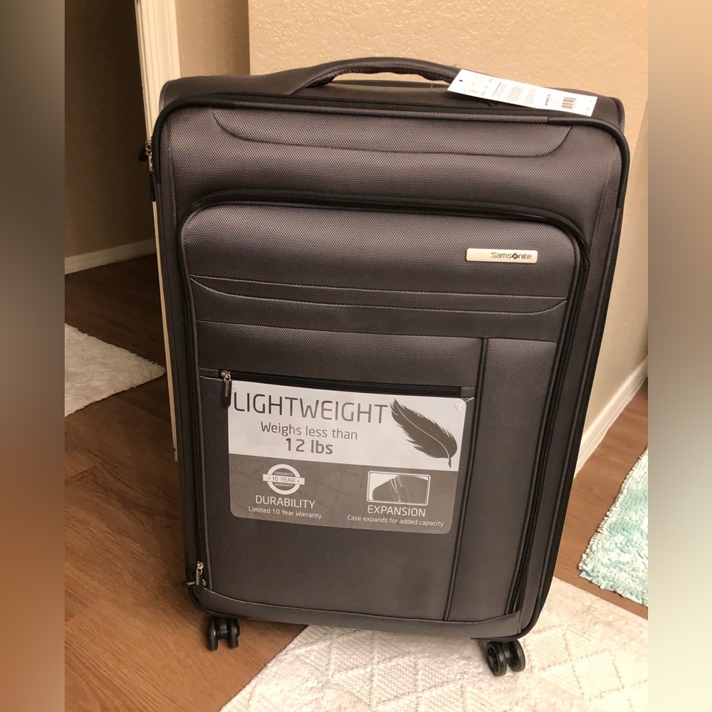 Samsonite softside Luggage in Dark Grey expandable